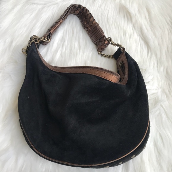 Donald J. Pliner Handbags - Donald J Pliner black suede purse